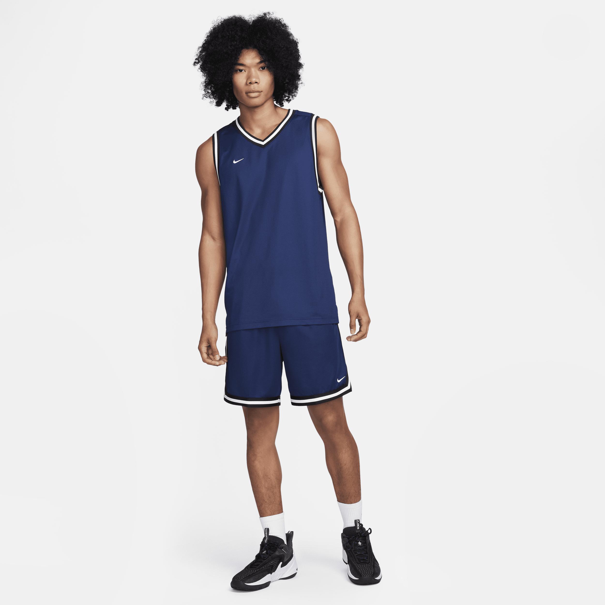 Nike Men's DNA Dri-FIT 8" Basketball Shorts in Blue/Midnight Navy Size Small 100% Polyester/Knit/Fiber Product Image