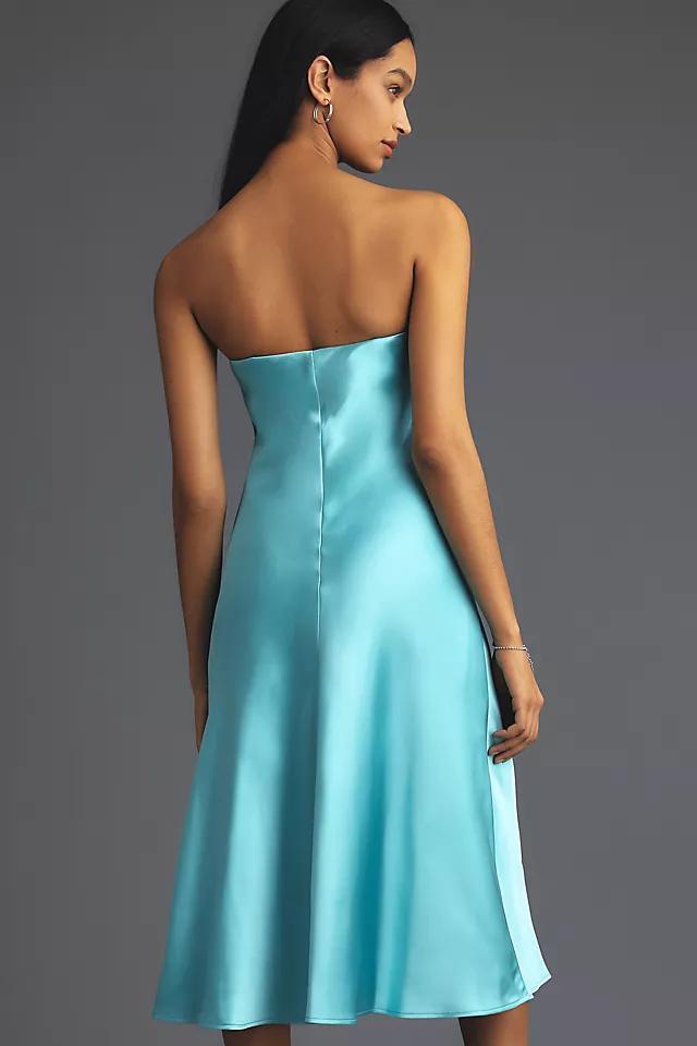 ML Monique Lhuillier Imara Satin Midi Dress Product Image