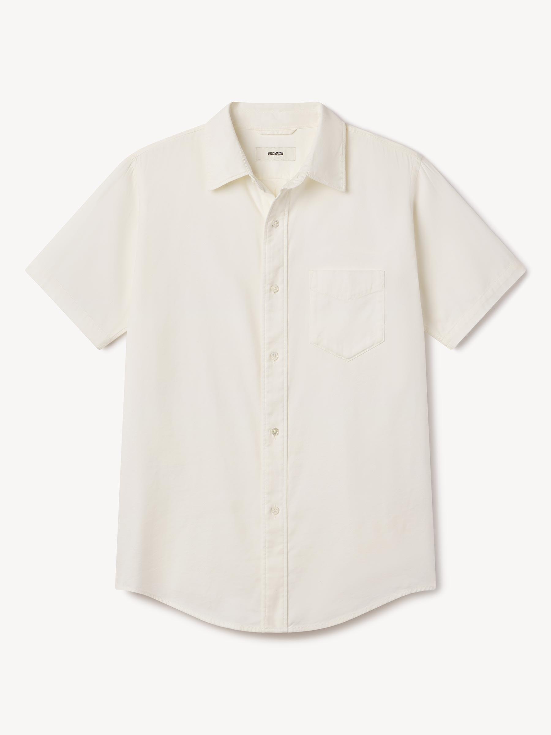 Natural Draped Twill S/S One Pocket Shirt Product Image
