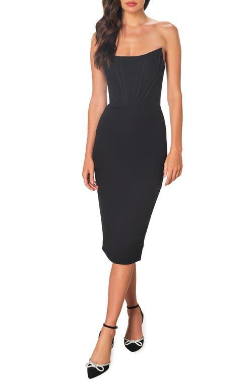 Dress the Population Cosette Corset Strapless Bodycon Dress Product Image