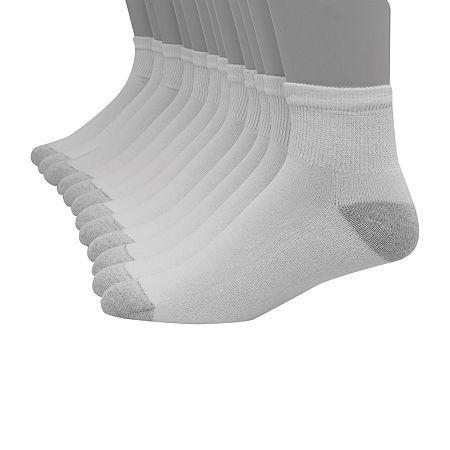Hanes Ultimate Mens 12-Pack Soft & Durable Ankle Socks Product Image