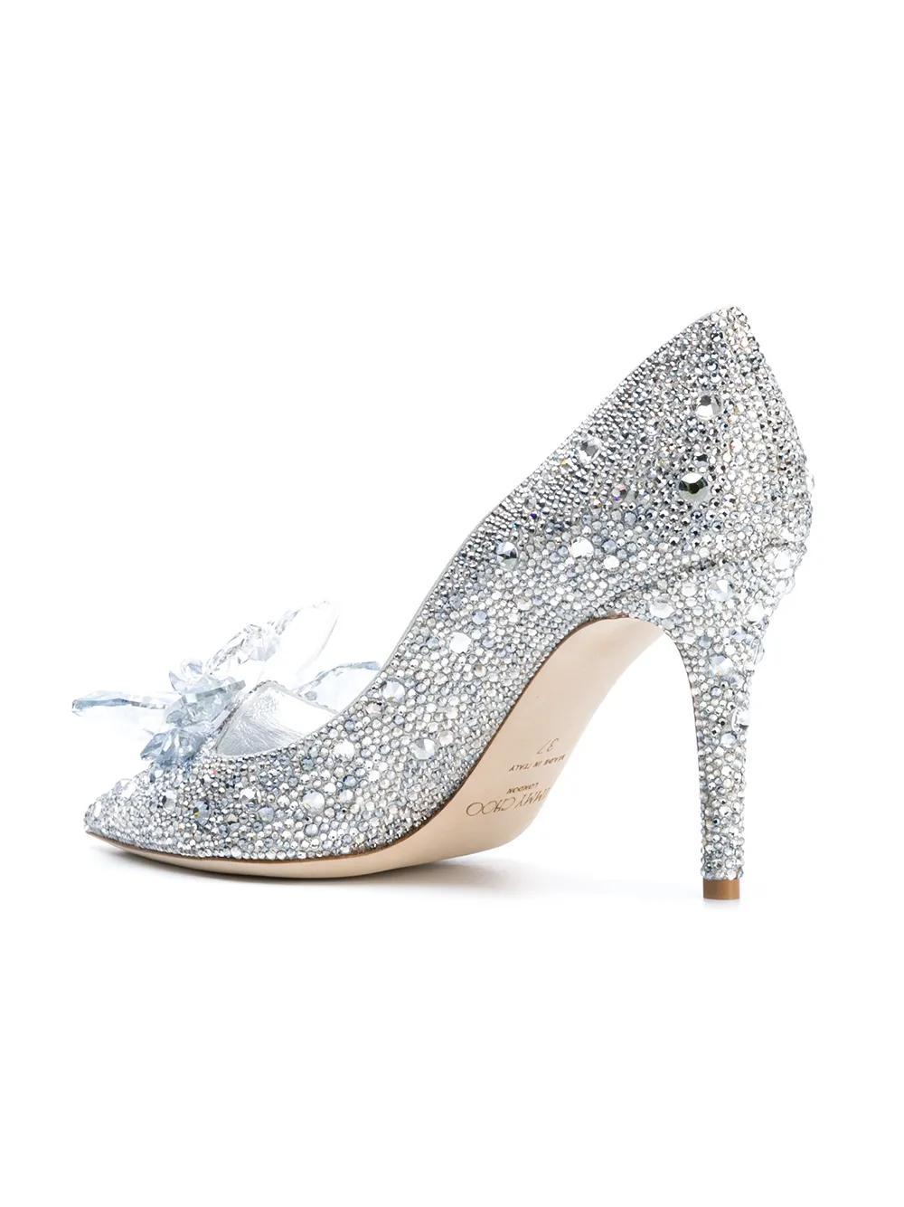 85mm Alia crystal-embellished pumps  Product Image
