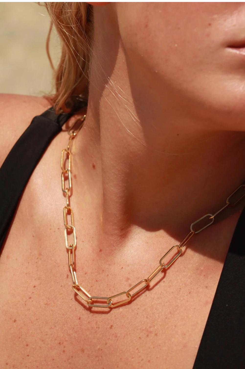 Charm Bar Paperclip Necklace Product Image