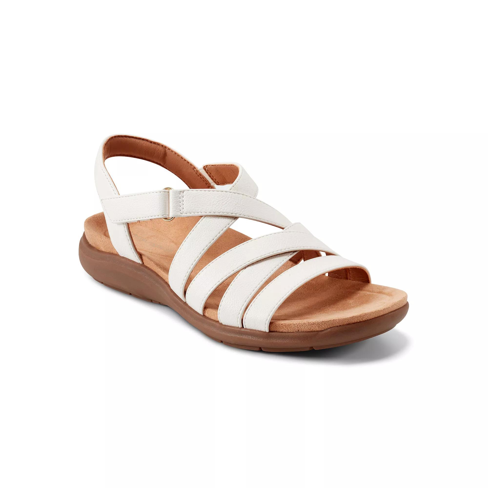 Easy Spirit Women's Whitt Strappy Adjustable Wedge Sandals, Size: 9, Ivory Product Image