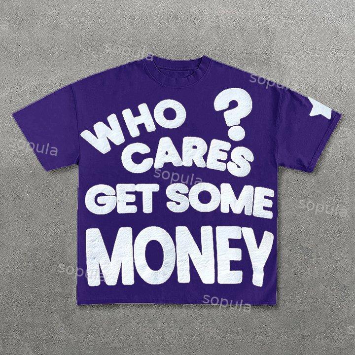 Chasing Money Graphic Print Cotton T-Shirt Product Image