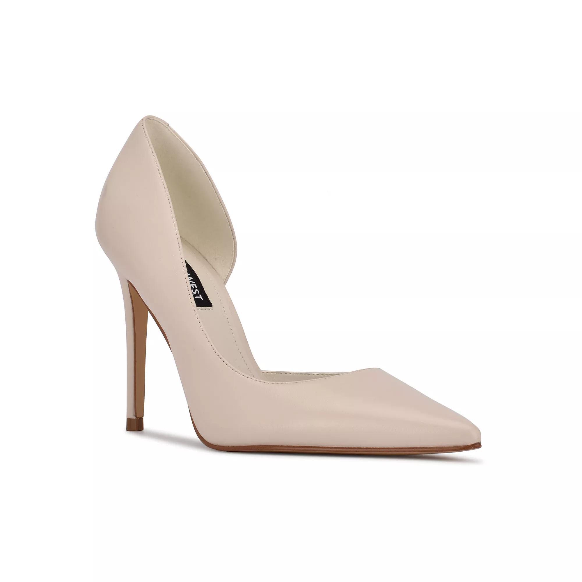 Nine West Folowe Women's Leather Dress Pumps, Size: 7, Ivory Leather Product Image