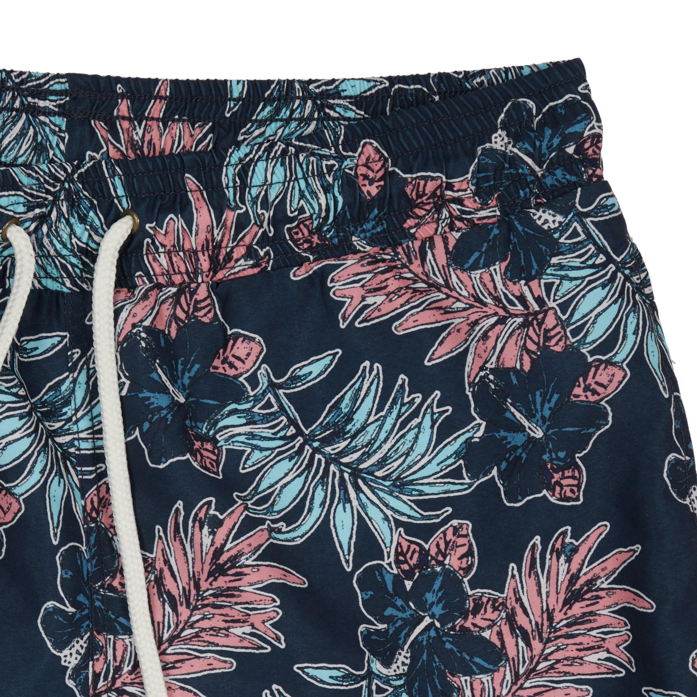 Midnight Tropic Swim Trunk 8" - Midnight Leaf print (Final Sale)* Product Image