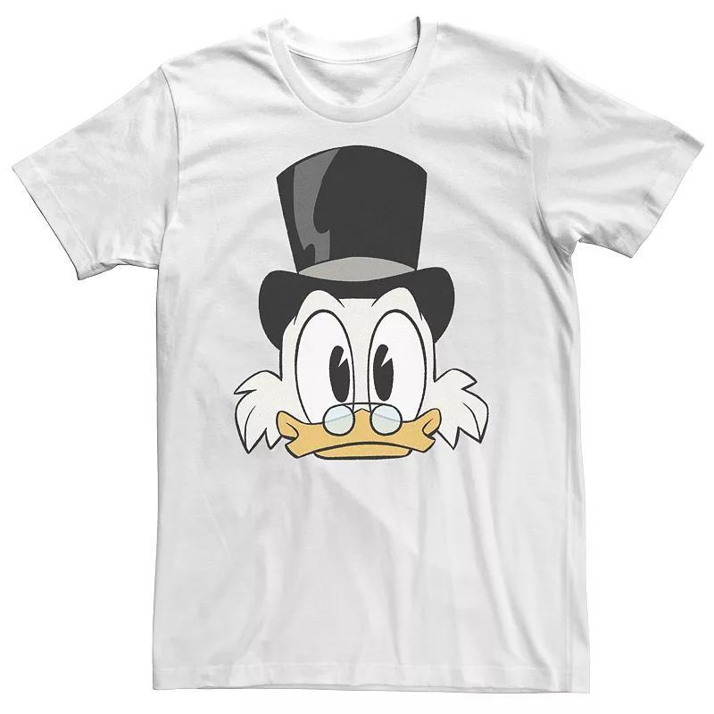 Big & Tall Disney DuckTales Scrooge McDuck Big Face Tee, Men's, Size: 3XL, White Product Image