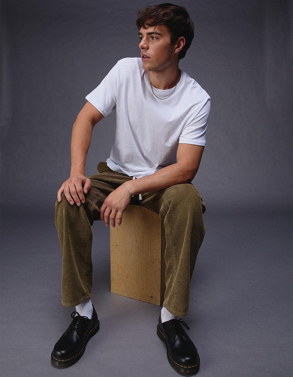 RSQ Mens Washed Straight Fit Corduroy Pants Product Image