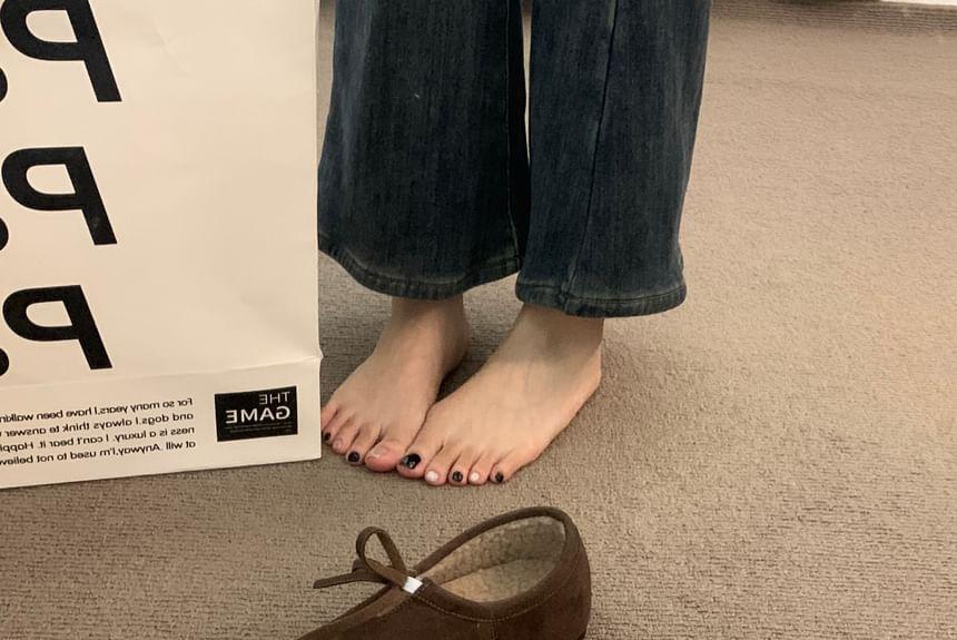 Bow Fleece-Lined Slip-Ons Product Image
