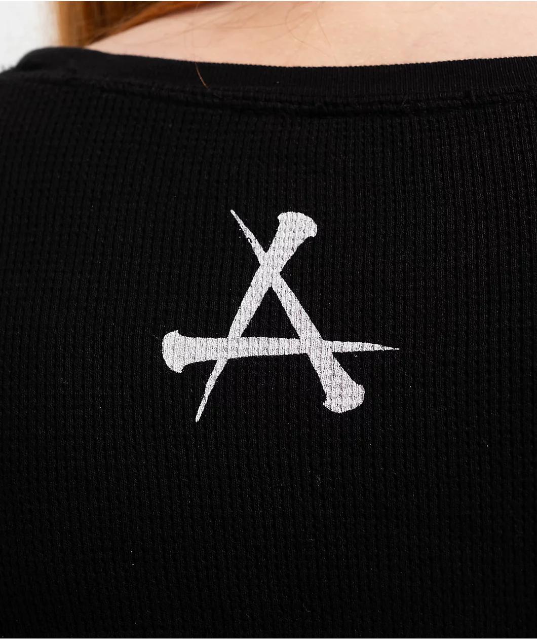 Affliction Agulias Black Thermal Long Sleeve T-Shirt Product Image