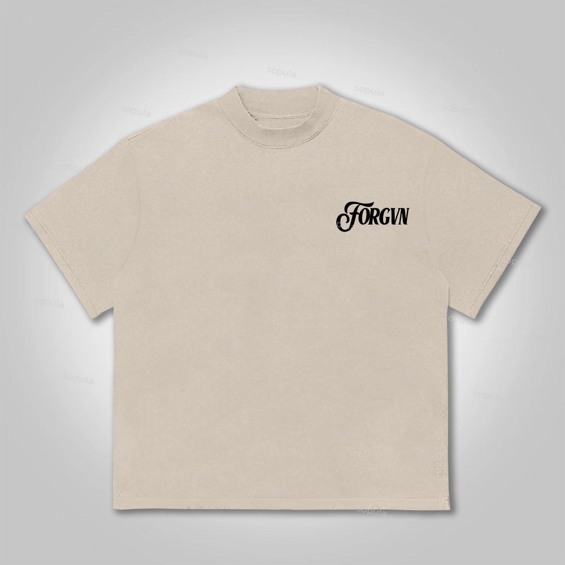 Sopula For God So Loved The World Print Cotton T-Shirt Product Image