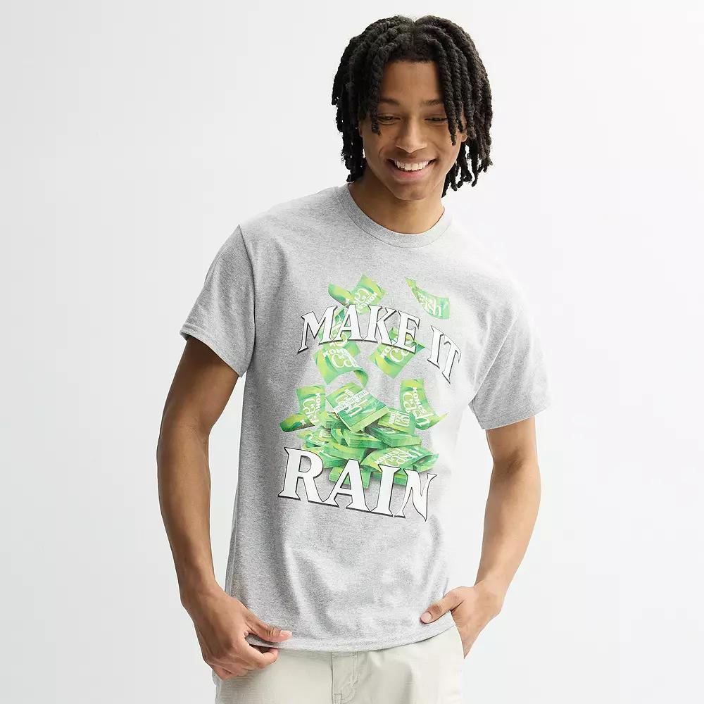 Men's Make It Rain Cash Short Sleeve Graphic Tee, Size: XXL, Grey Gray Product Image
