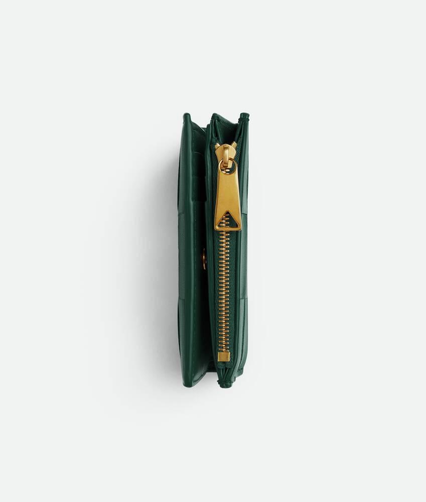 Women's Cassette Small Bi-Fold Wallet in Emerald green Product Image
