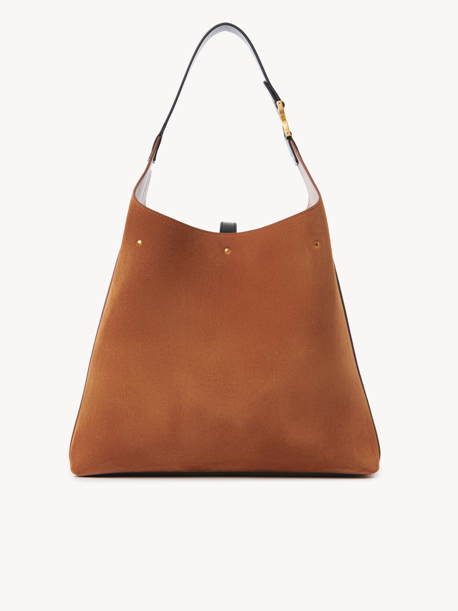 Marcie hobo bag in grained leather Product Image