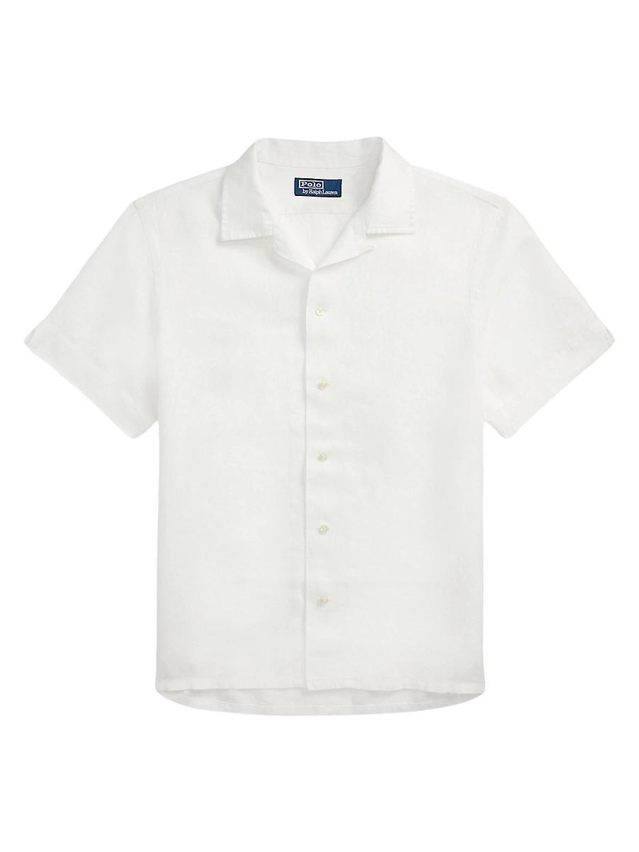 Mens Classic-Fit Linen Camp Shirt Product Image