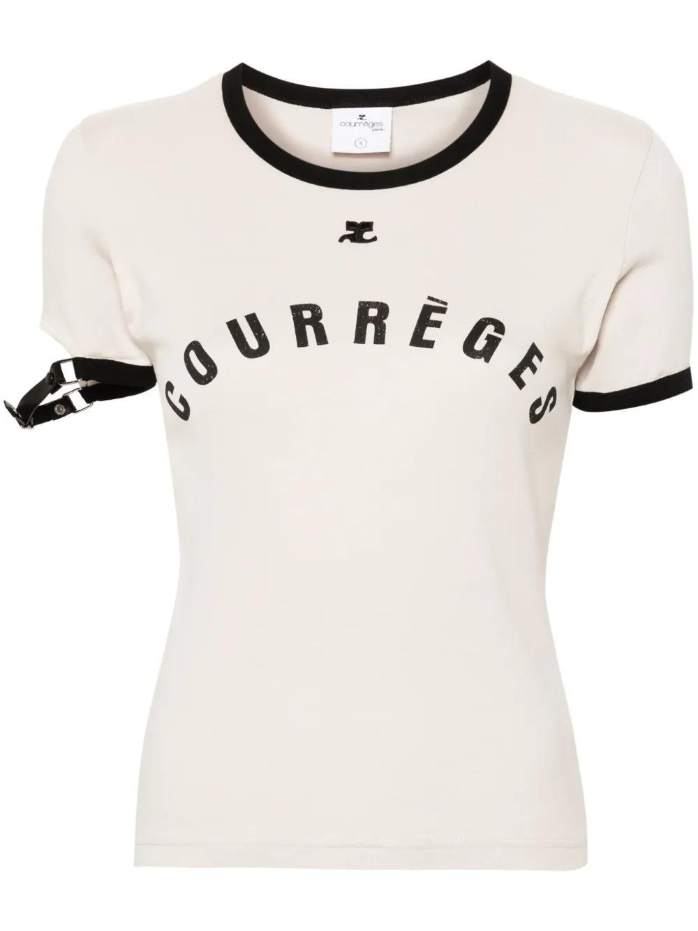 COURRÈGES T-shirt In Yellow Product Image