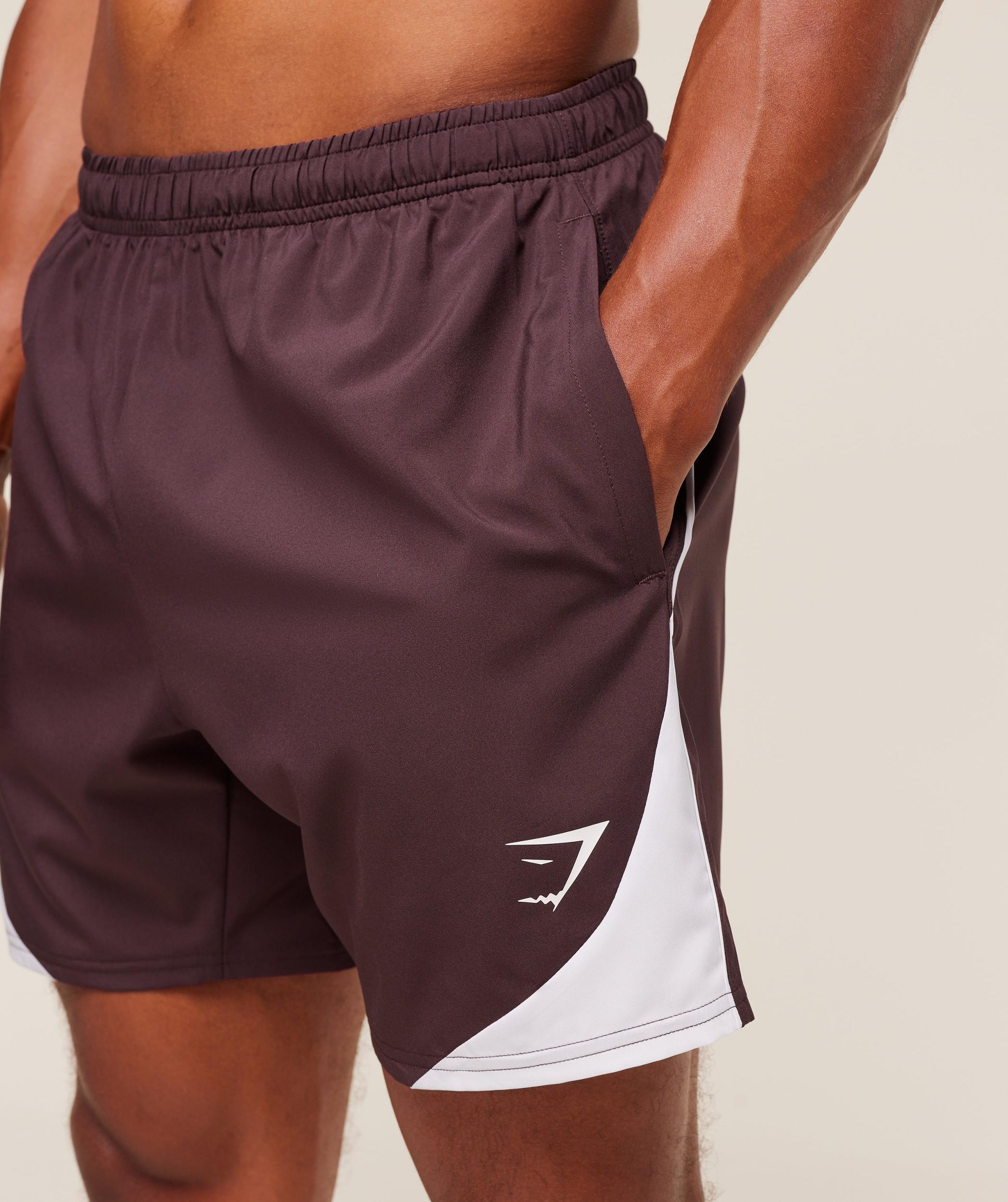 Gymshark Arrival Block 6" Shorts - Cherry Purple Male Product Image