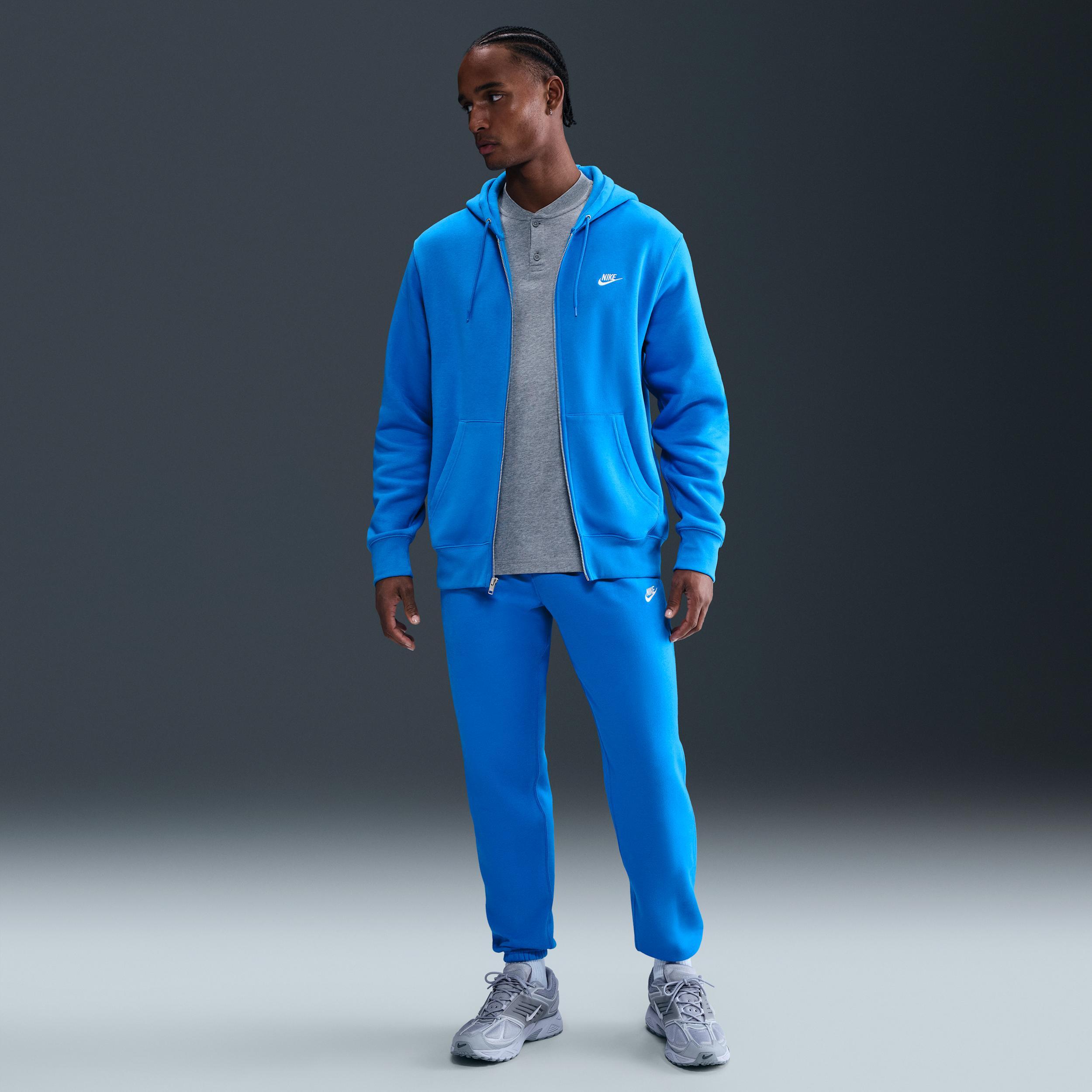 Nike Men's Club Full-Zip Fleece Hoodie Product Image