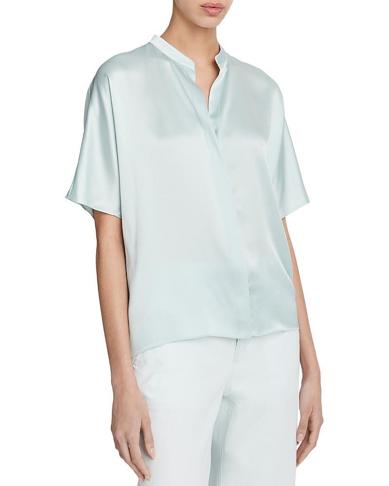 Womens Silk Dolman-Sleeve Blouse Product Image