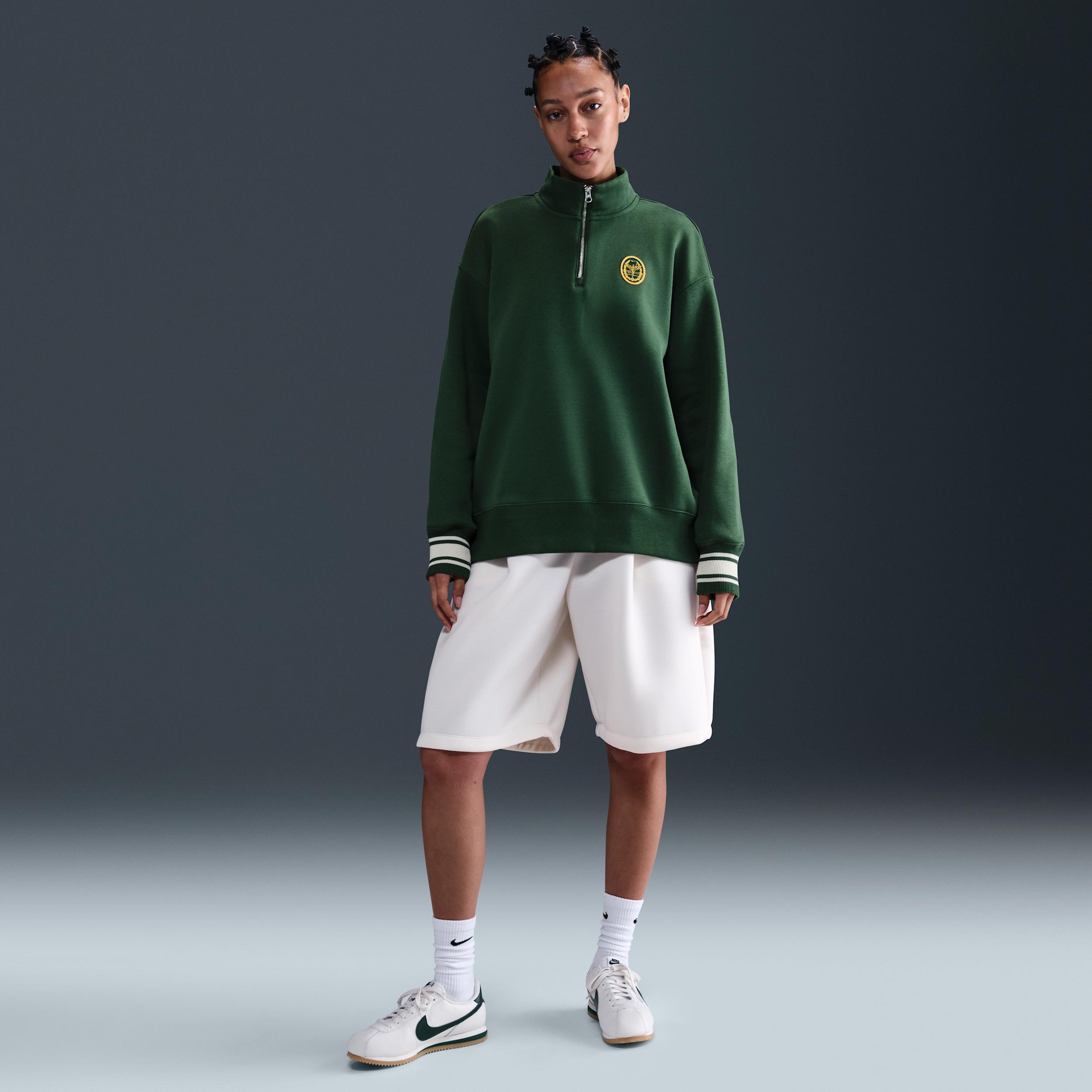 Women's Nike Sportswear Phoenix Fleece Oversized 1/4-Zip Long Sweatshirt Product Image