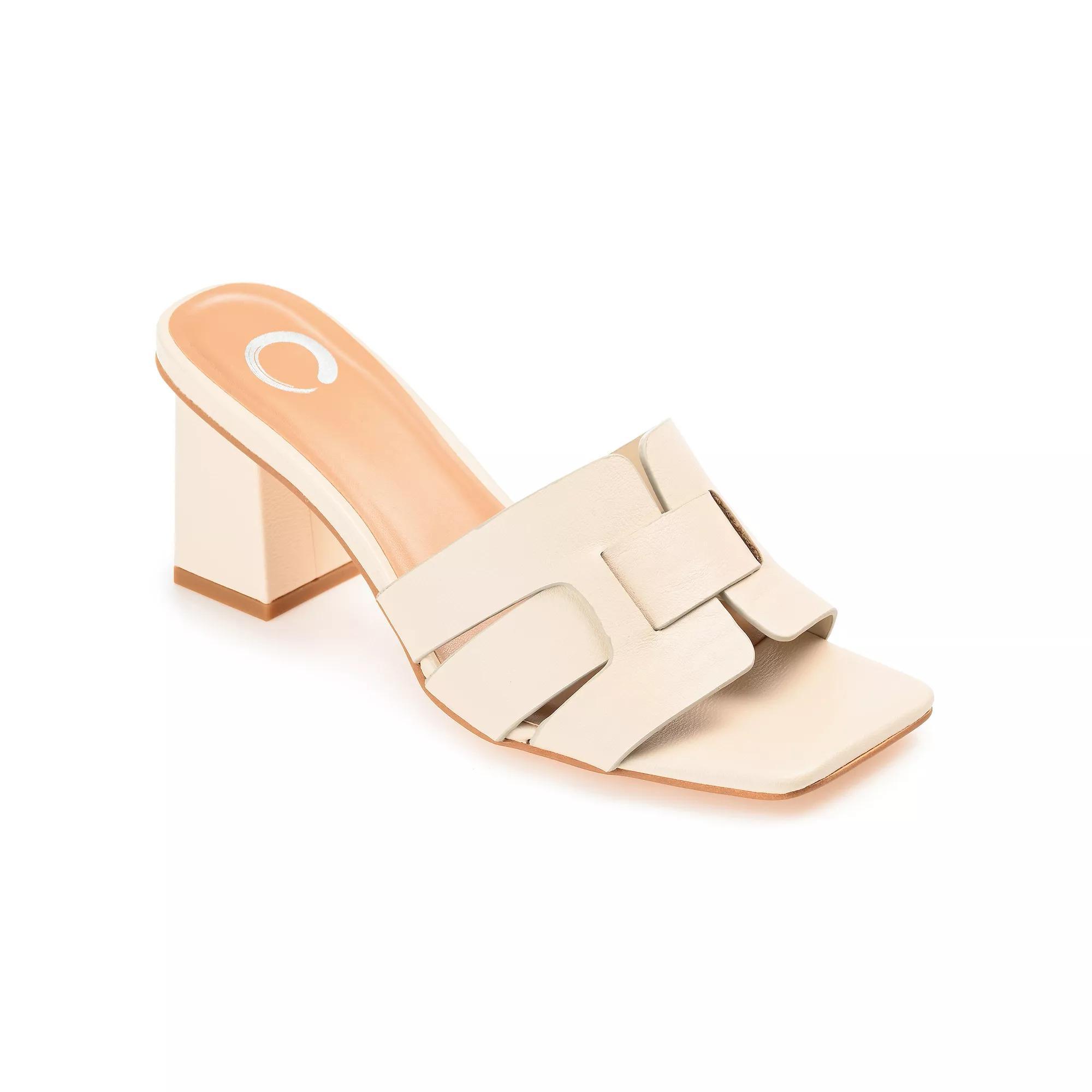 Journee Renatta Women's Tru Comfort Foam™ Block Heel Sandals, Size: 9.5, Brown Product Image