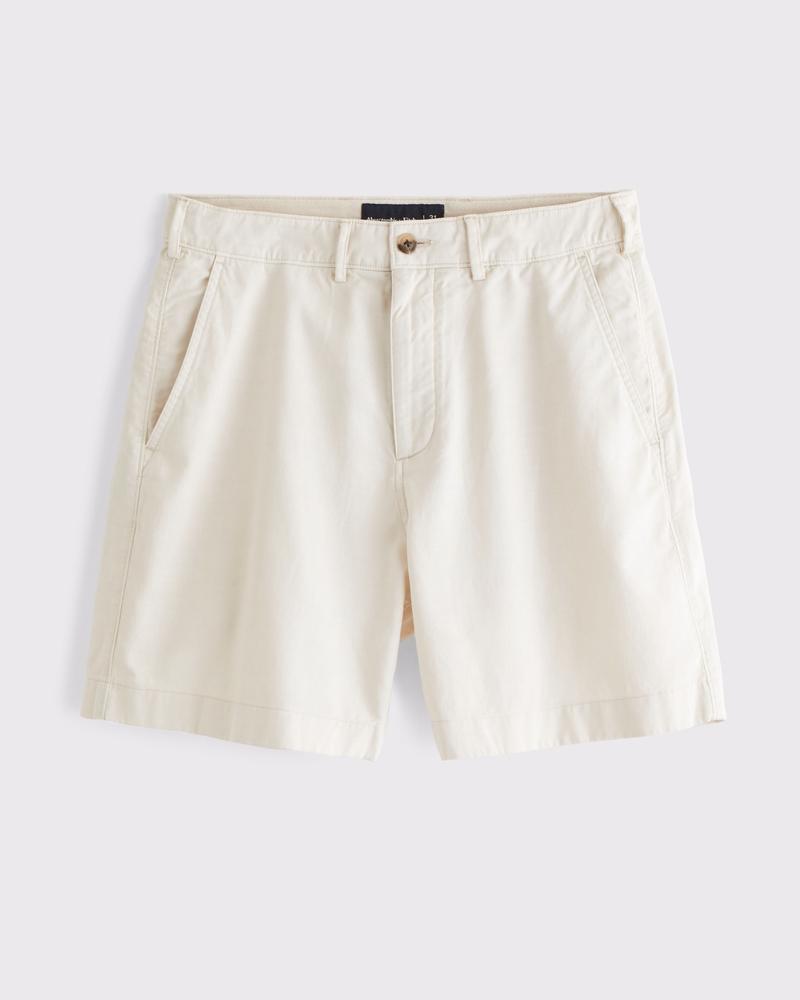 Cotton-Blend Plainfront Short Product Image