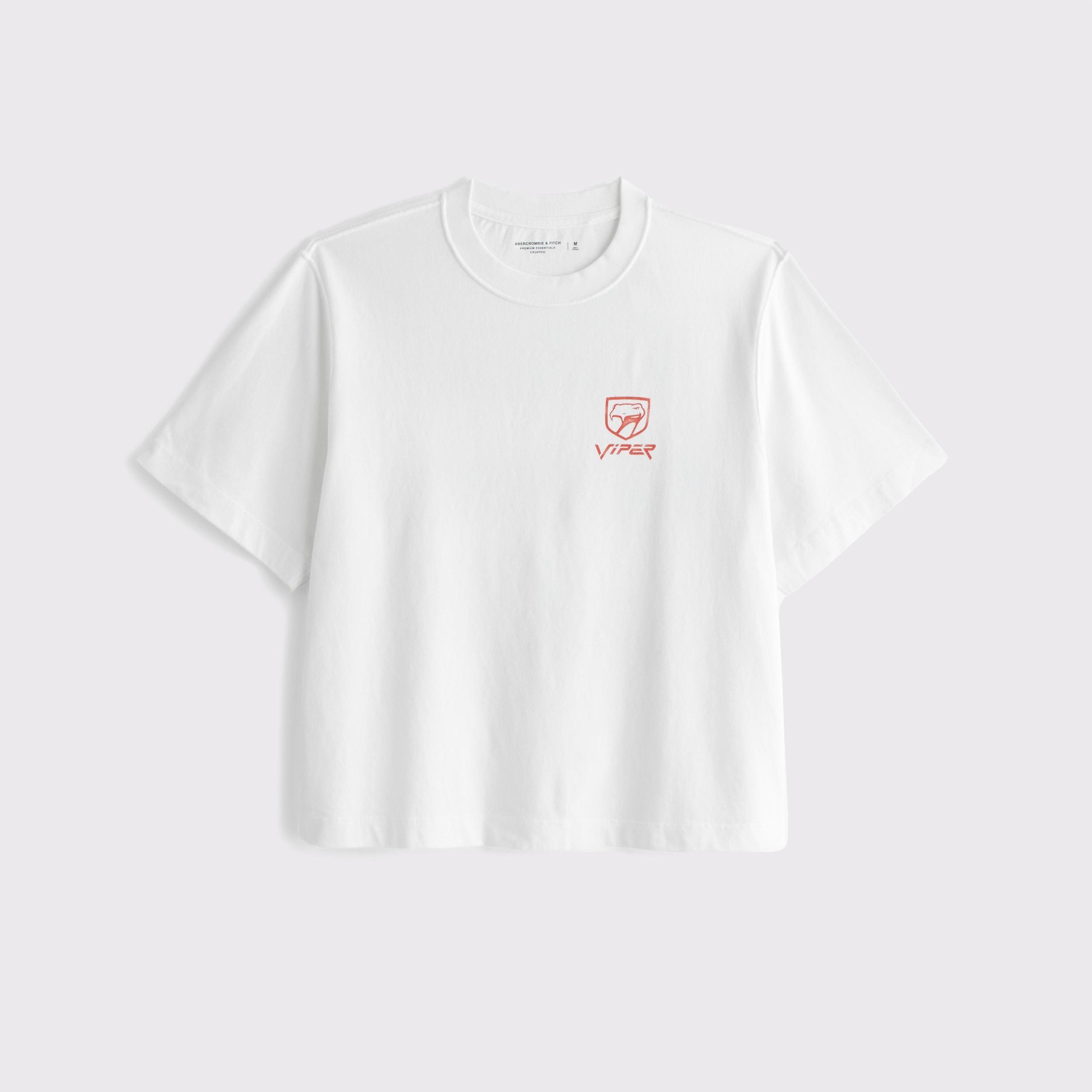 Premium Heavyweight Cropped Viper Graphic Tee Product Image
