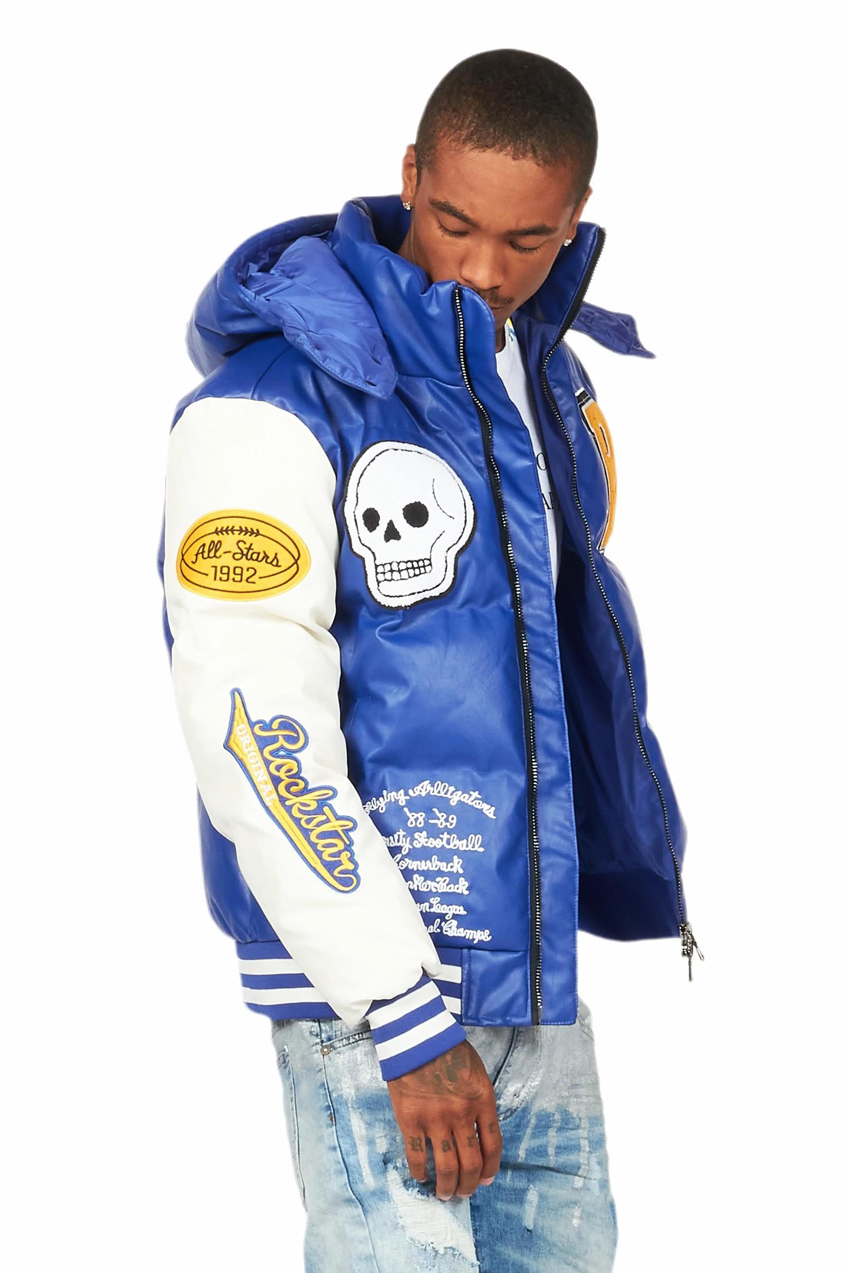 Eisen Royal Blue Puffer Jacket Male Product Image