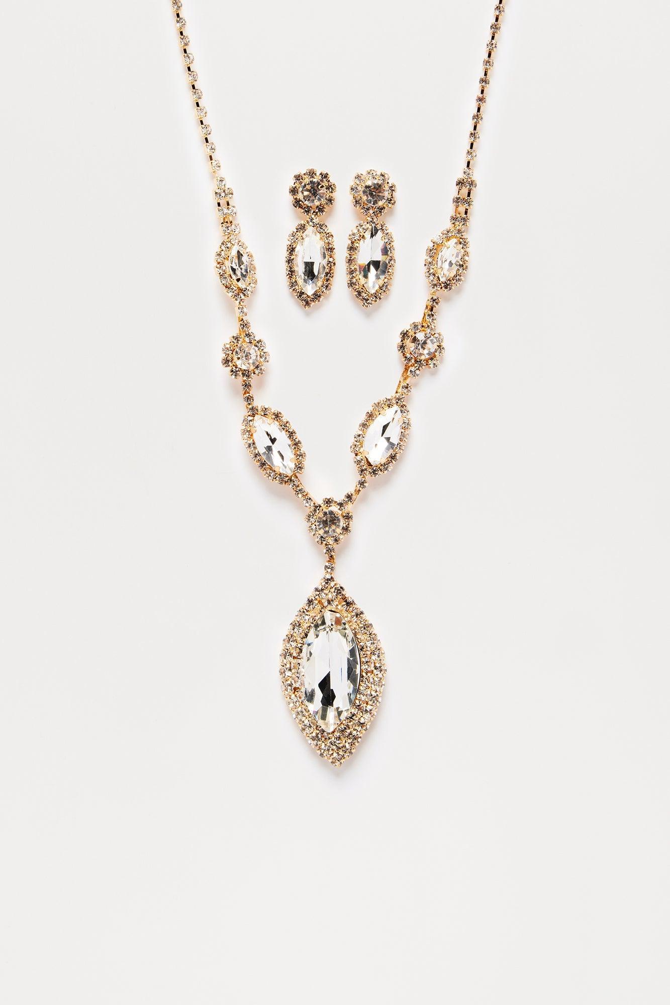 Polished And Pretty 2 Piece Set - Gold/Clear Product Image