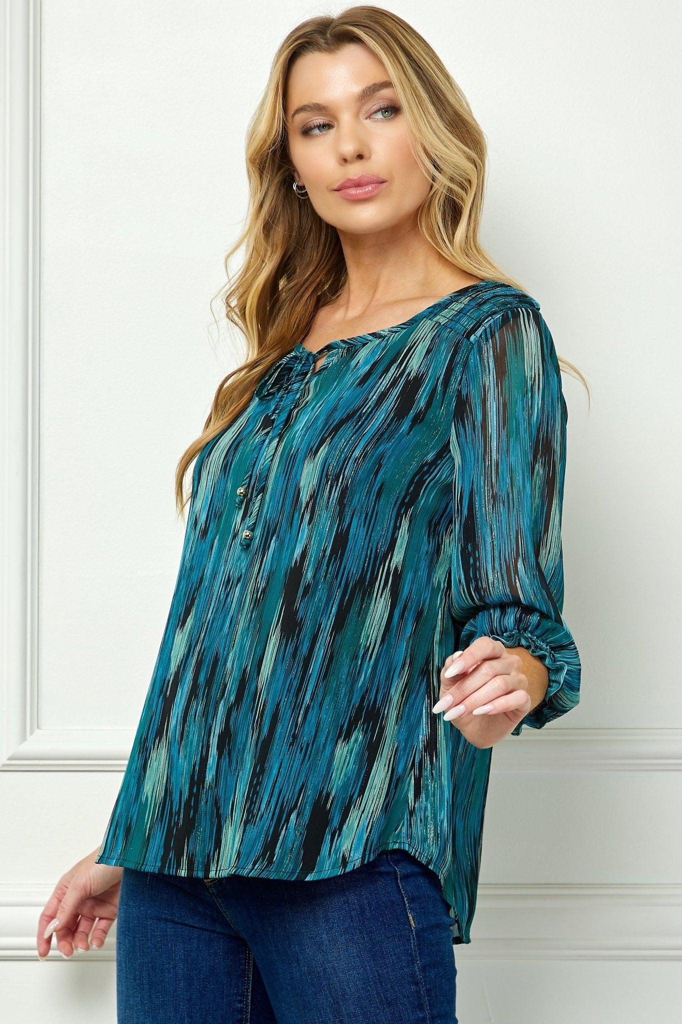 Jade 3/4 Sleeve Blouse Product Image