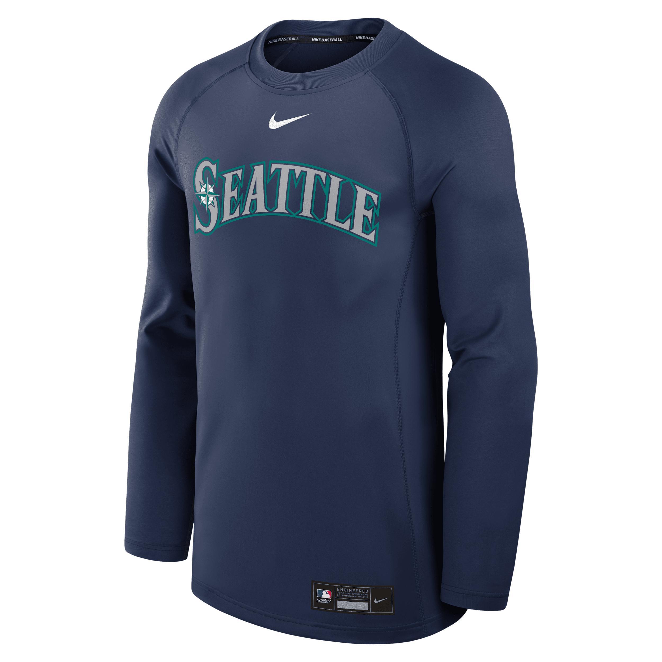 New York Yankees Authentic Collection Game Time Nike Men's Dri-FIT MLB Pullover Crew Product Image