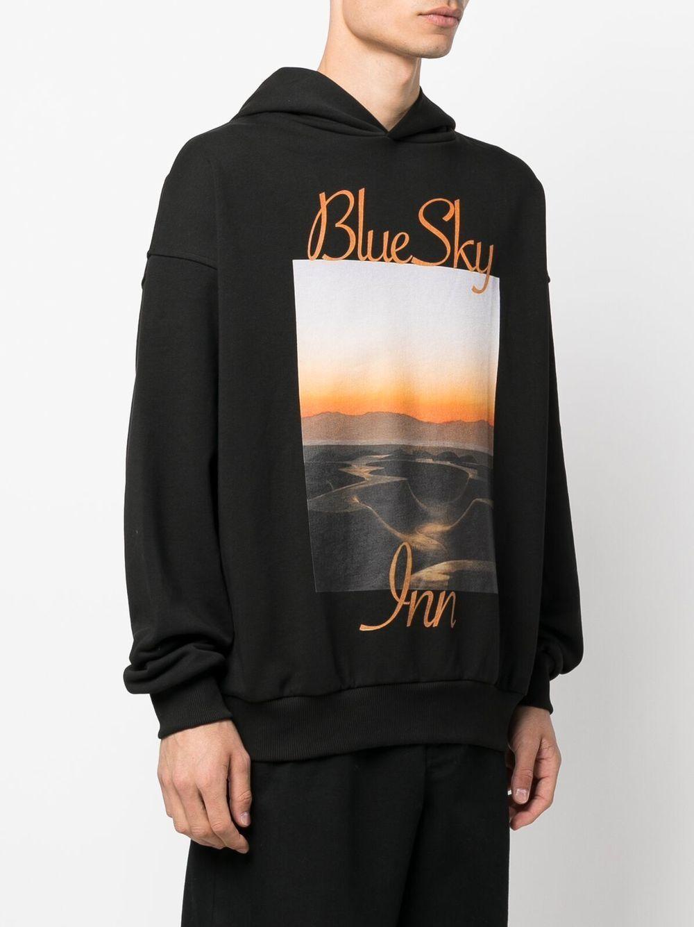 logo sunset cotton hoodie Product Image
