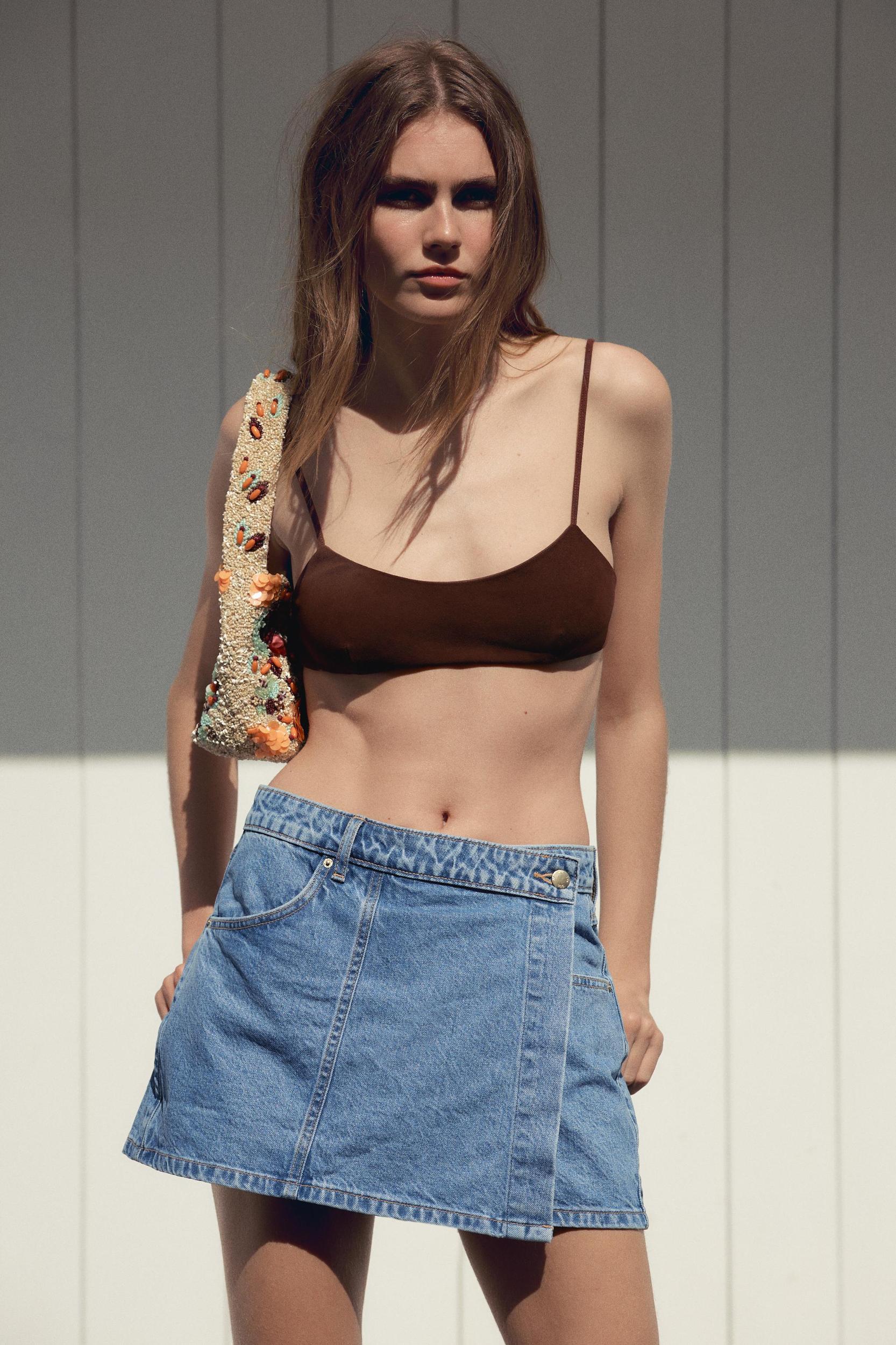 Z1975 WRAP DENIM SKORT Product Image