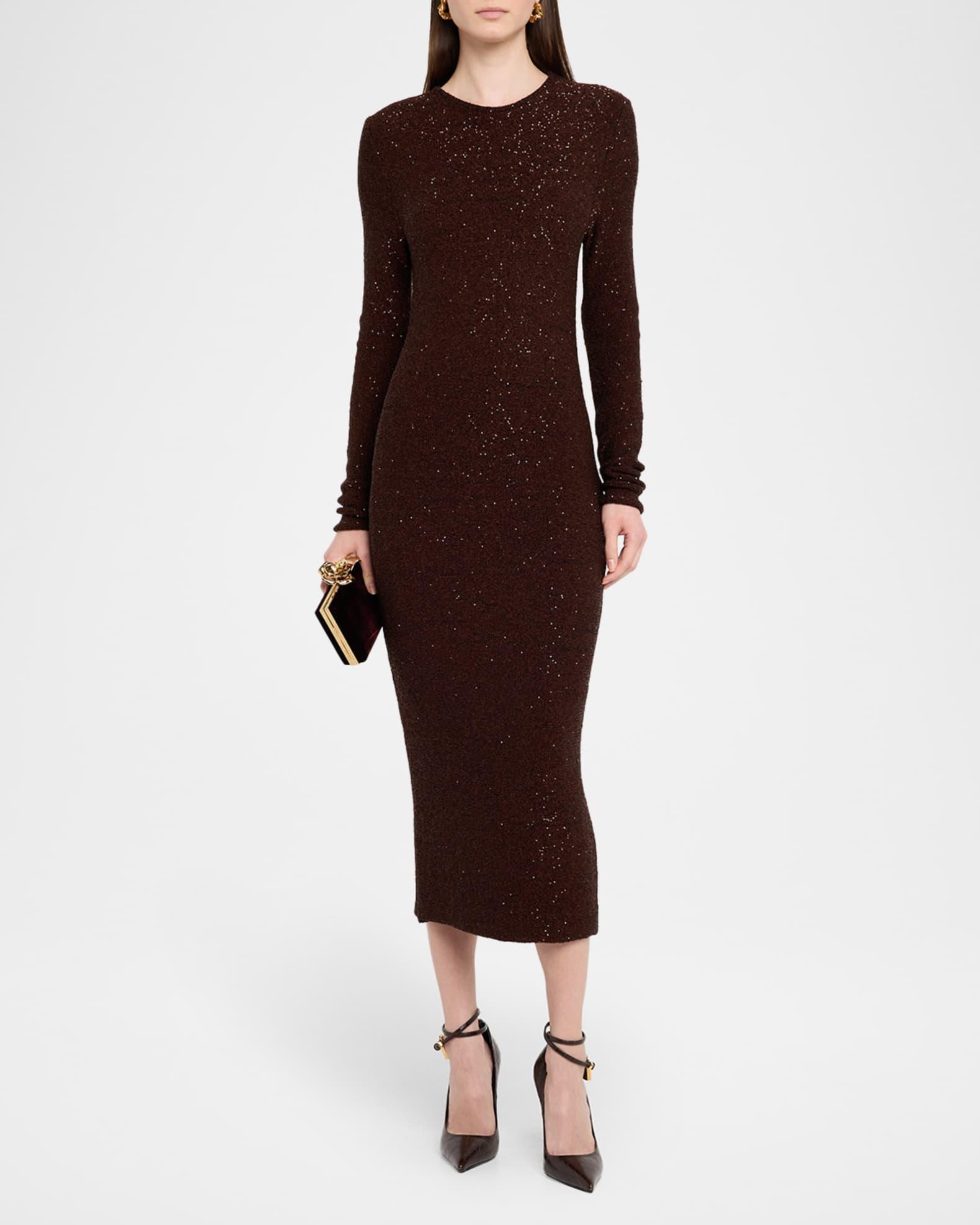 Bodycon Sequin Midi Dress Product Image