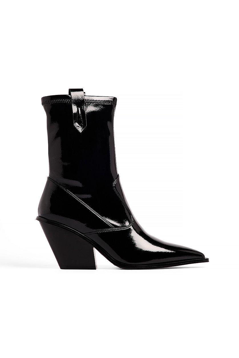 Ankle Glossy Cowboy Boots Product Image