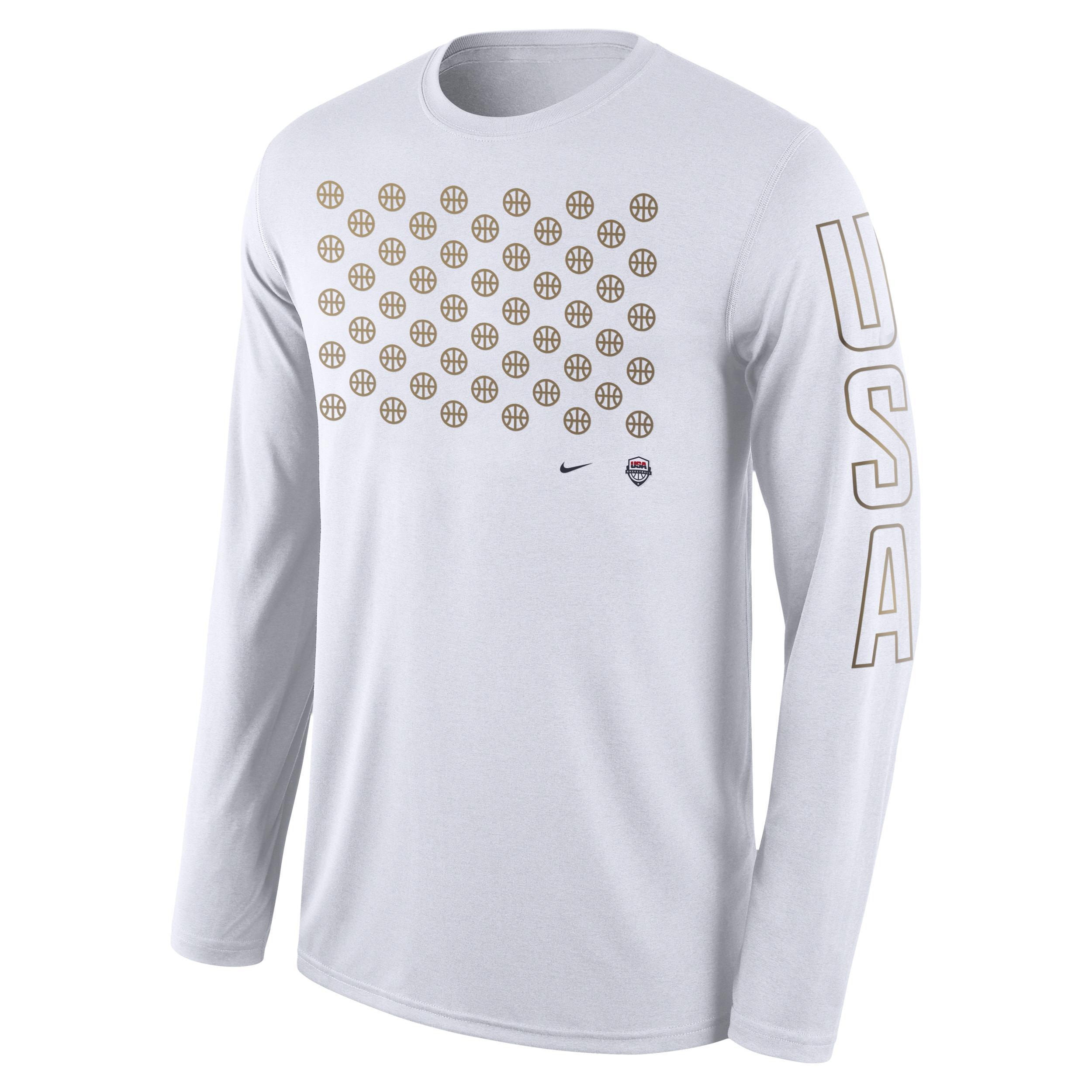 USAB Nike Men's Dri-FIT Basketball Long-Sleeve T-Shirt Product Image