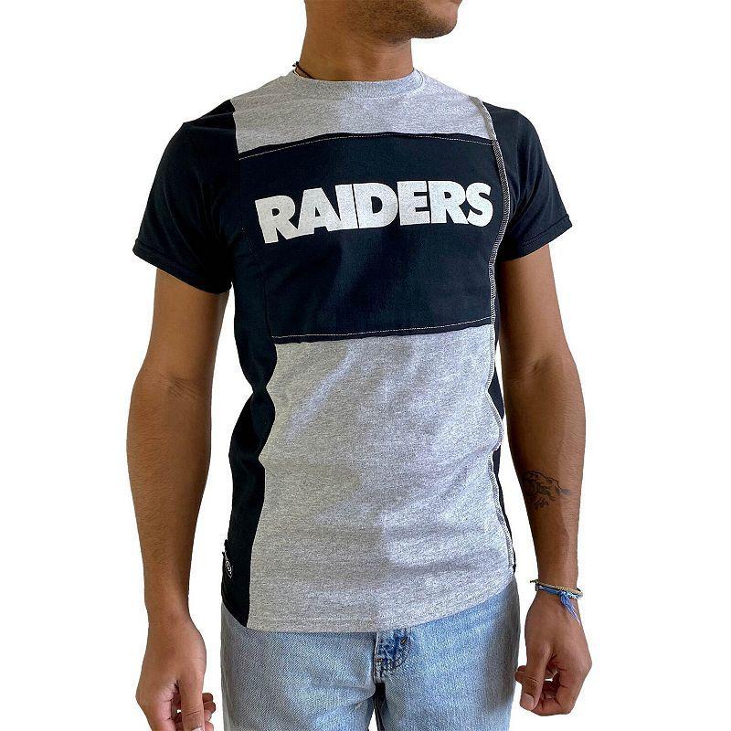 Men's Refried Apparel Heather Gray Las Vegas Raiders Sustainable Split T-Shirt, Size: Large, Lvr Grey Product Image