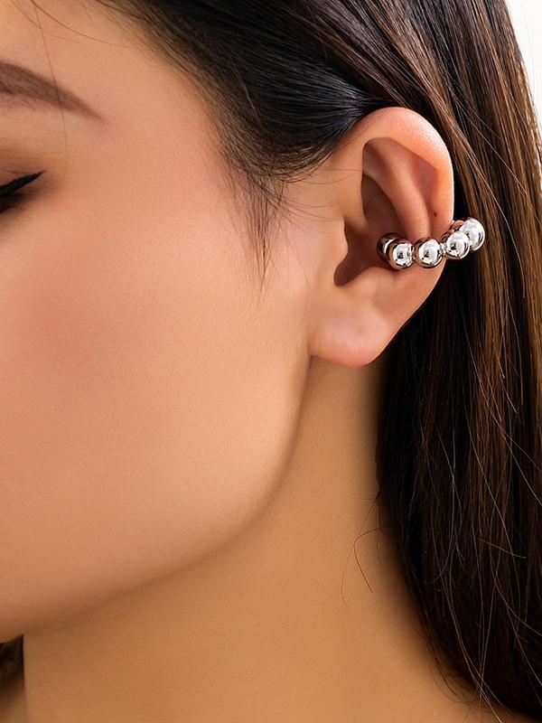 Geometric Solid Color Ear Clip Product Image