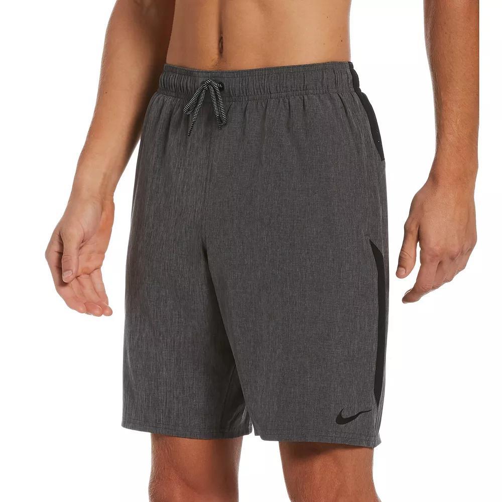 Men's Nike 9" Core Contend Swim Trunks, Size: Small, Grey Grey Product Image