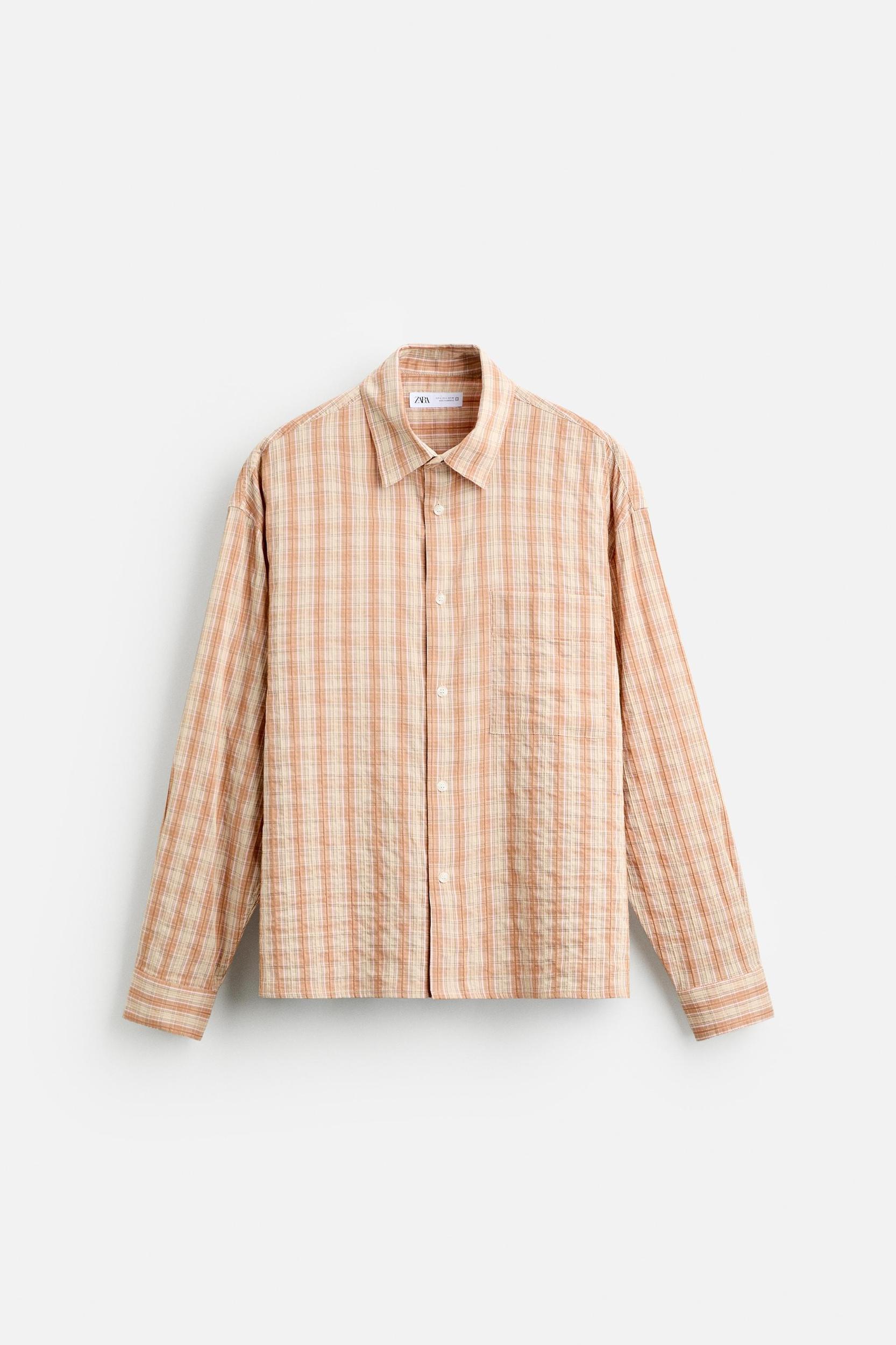 TEXTURED PLAID SHIRT Product Image