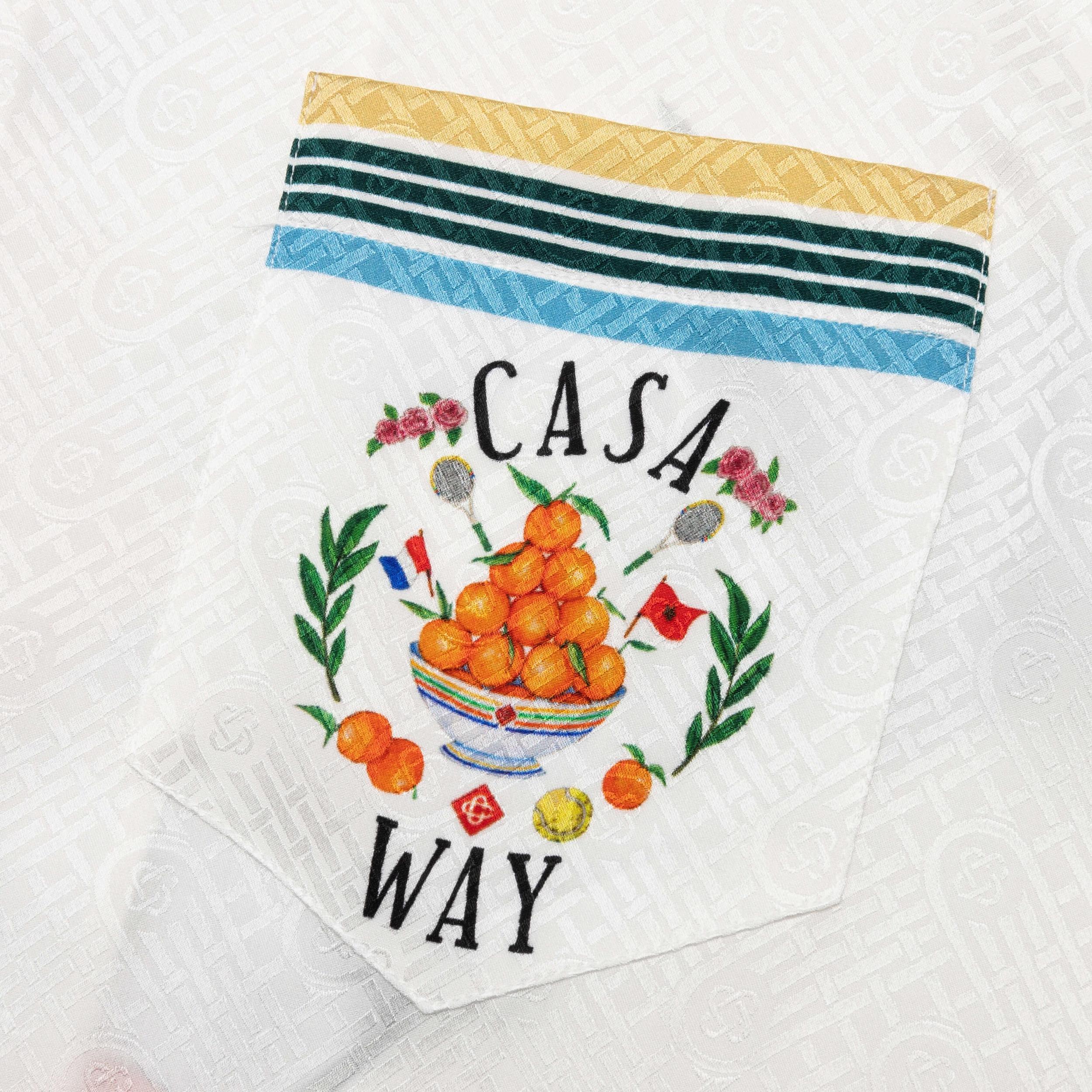 Cuban Collar Short Sleeve Shirt - Casa Way Male Product Image