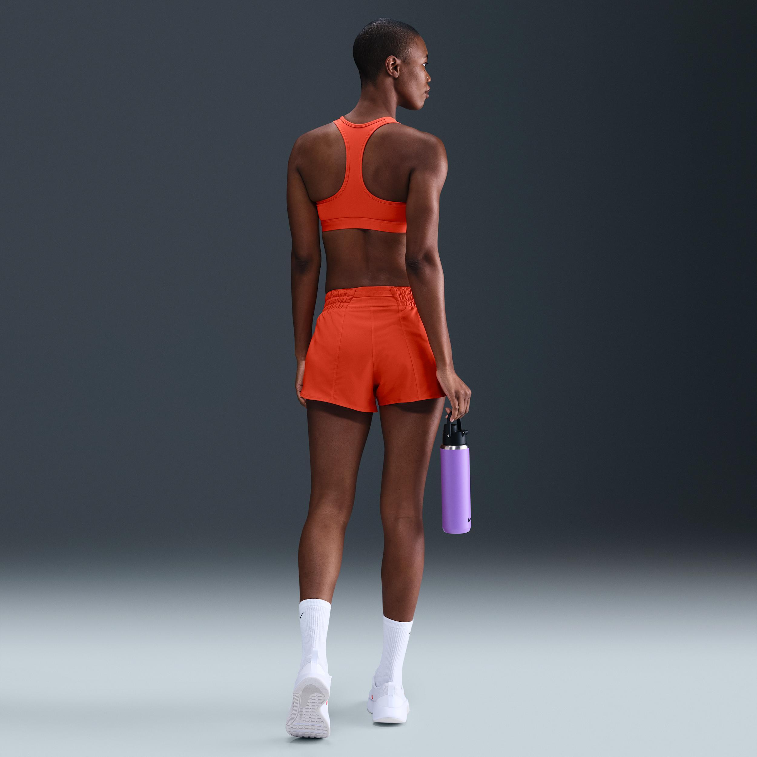 Nike Women's One Dri-FIT Mid-Rise 3" Brief-Lined Shorts Product Image