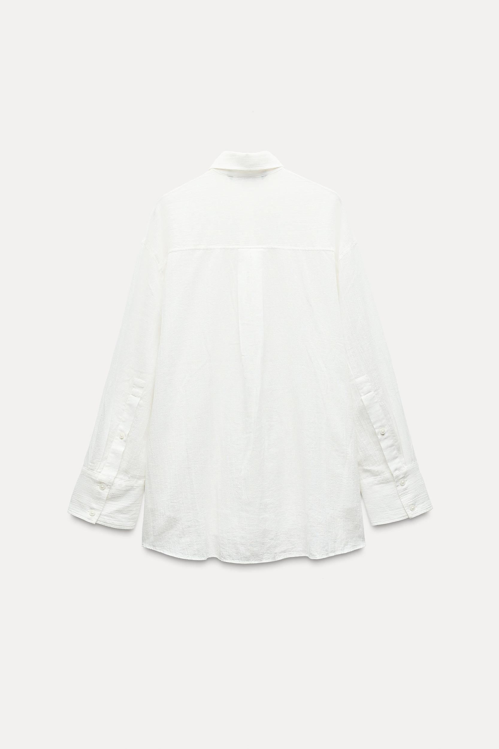 OVERSIZED COTTON CHIFFON SHIRT Product Image