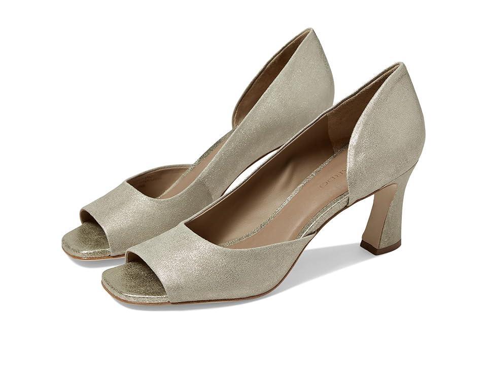 Womens Nieve Metallic Suede Peep Toe Pumps Product Image