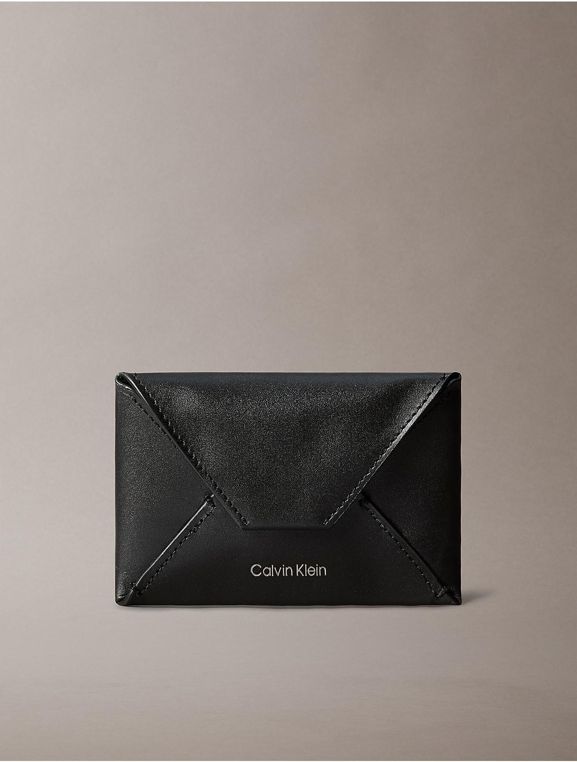 Calvin Klein Mens Leather Envelope Card Case Product Image