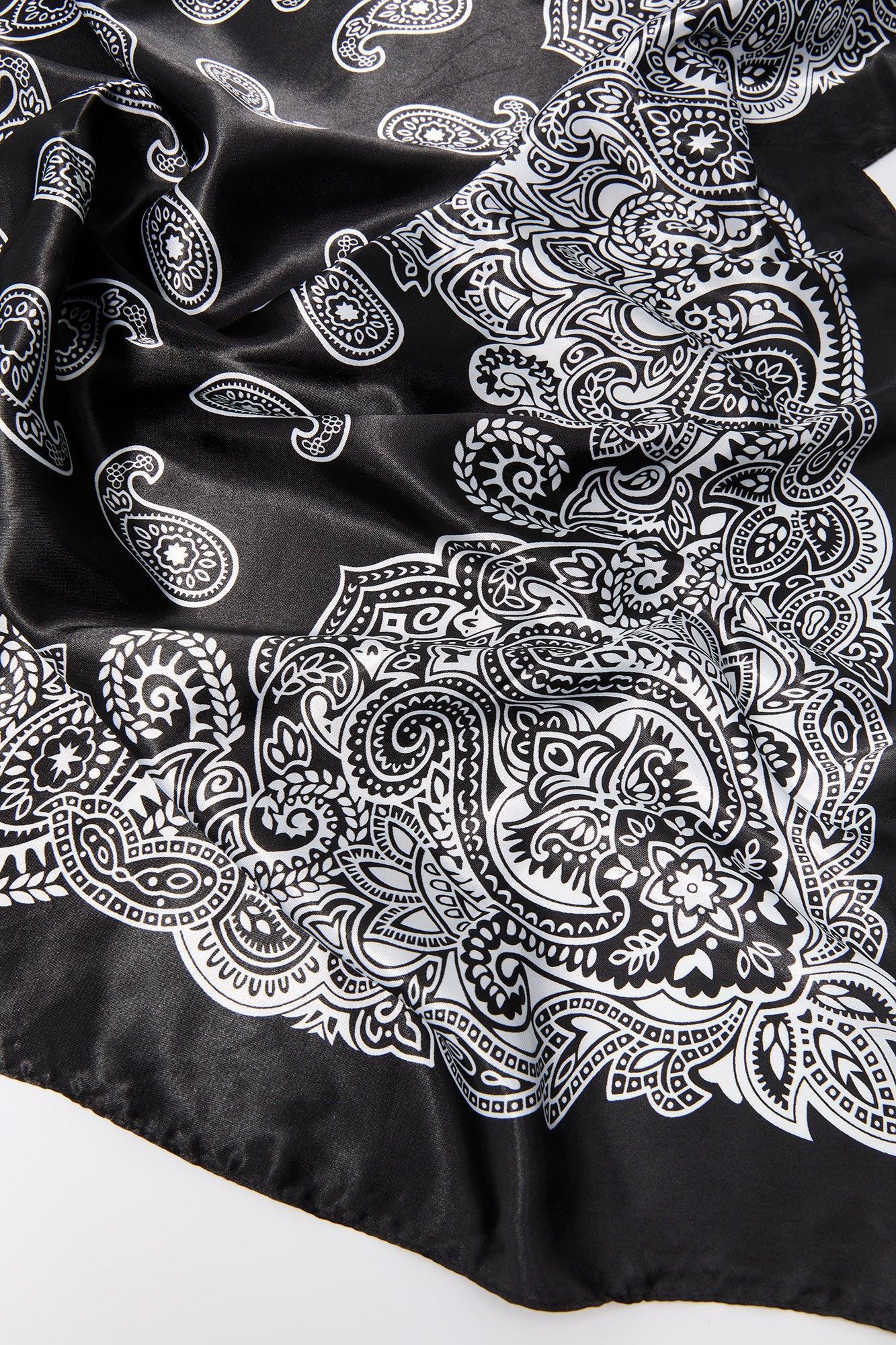 Paisley Print Satin Multiway Scarf Female Product Image