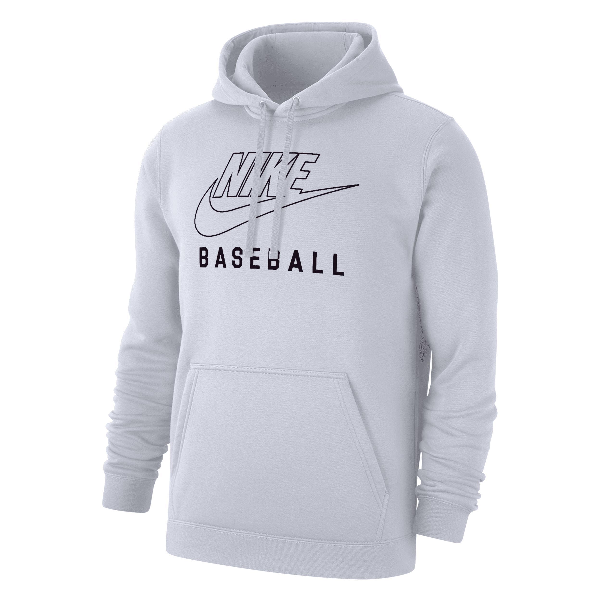 Nike Mens Swoosh Club Fleece Baseball Pullover Hoodie Product Image
