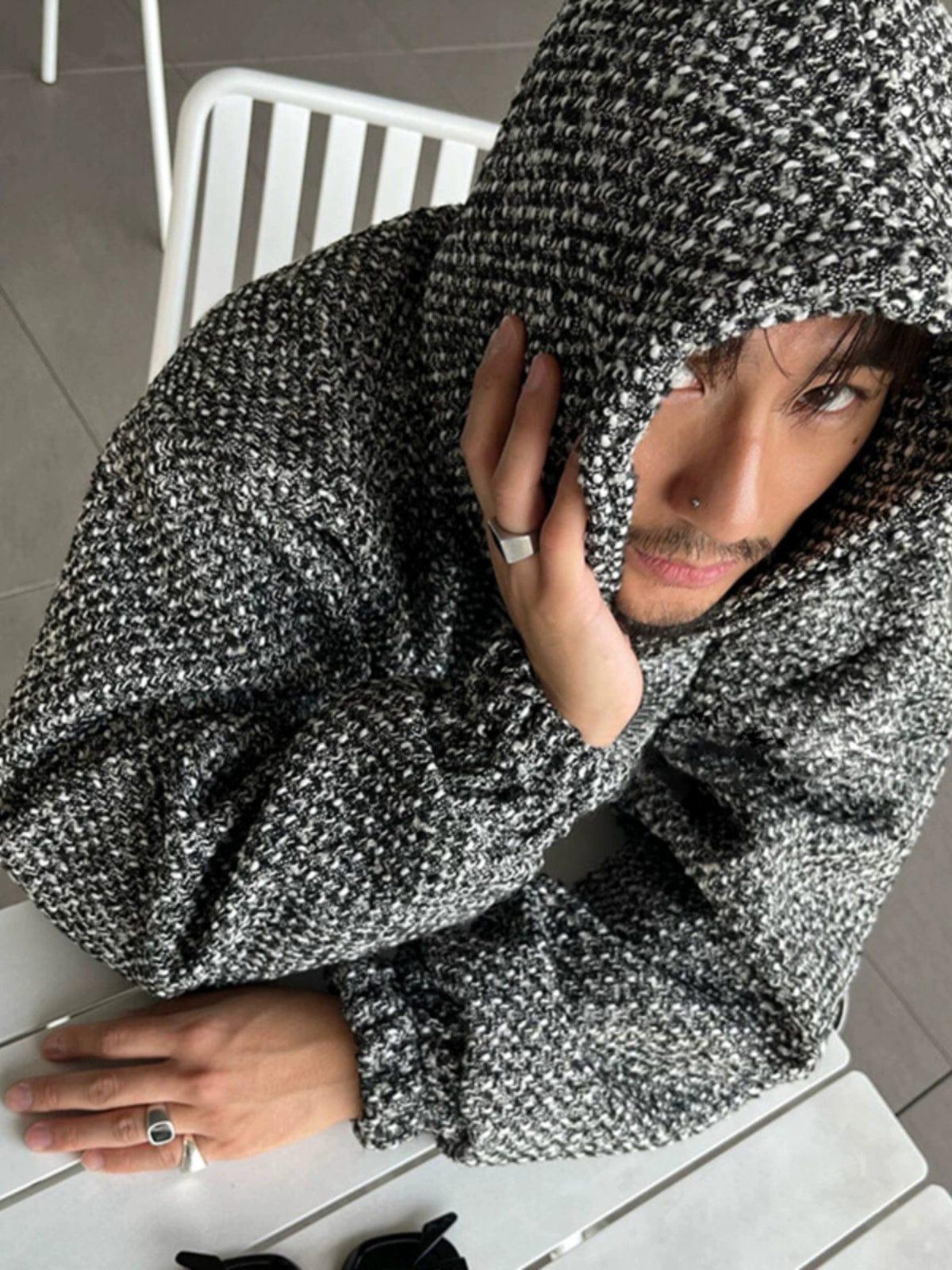 RT No. 11400 TWEED PULLOVER HOODIE Product Image