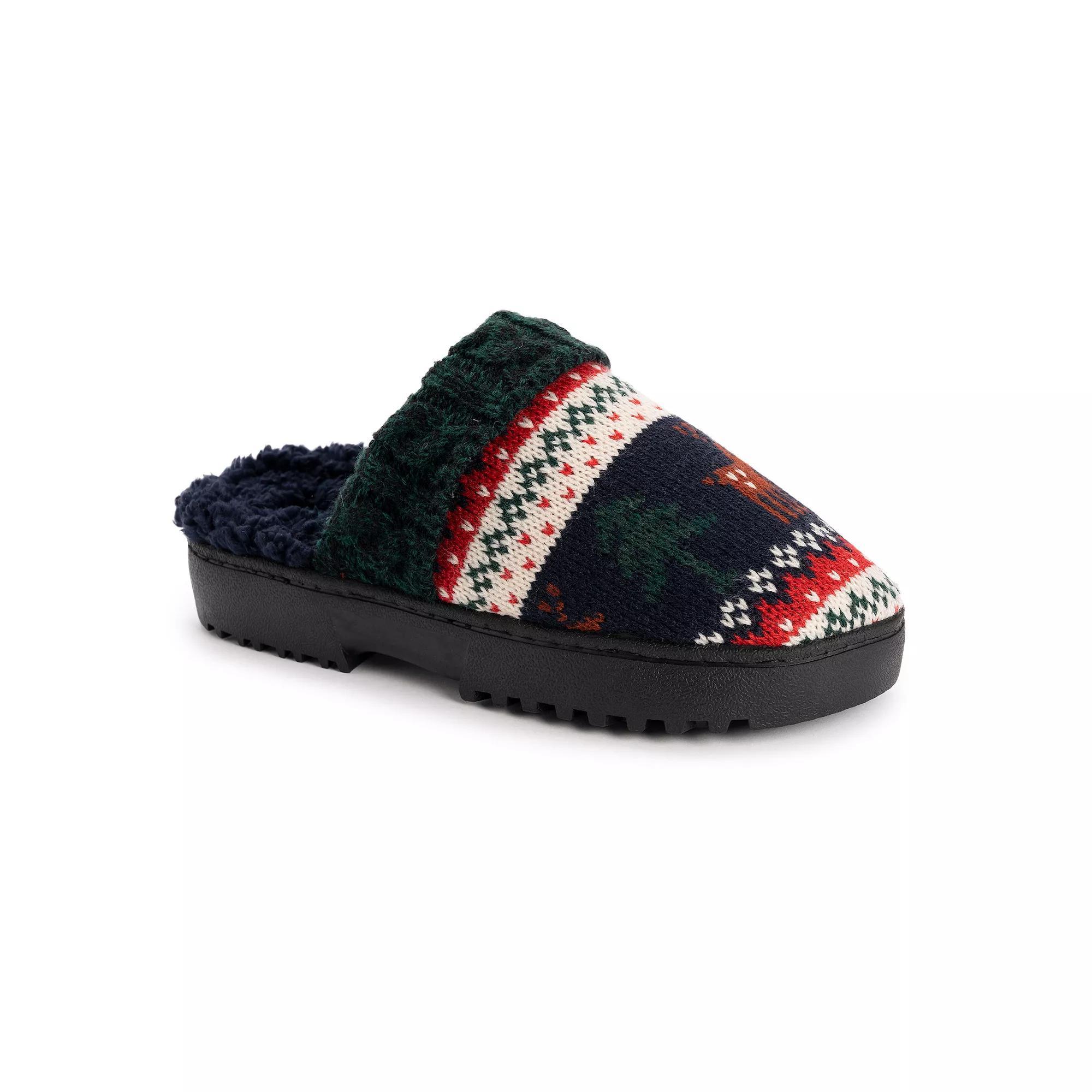 Womens MUK LUKS Minette Faux Fur Clog Slippers Product Image